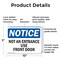 Signmission Not An Entrance Use Front Door OSHA Notice Sign, Plastic, 10in W x 7in L, 2PK OS-2PACK-NS-P-710-L-15152 - alternate 3